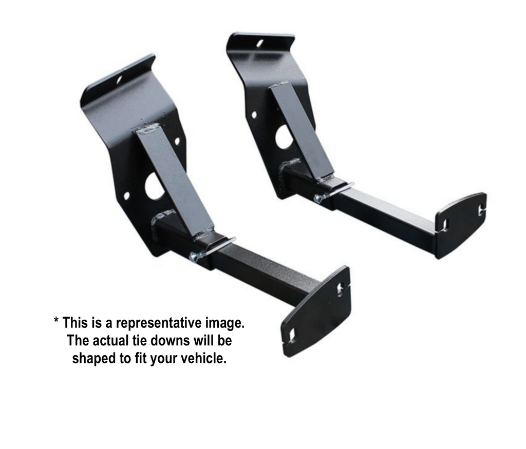 Torklift C2223 Front Camper Tie Downs For Chevrolet - Frame Mount (Set of 2)