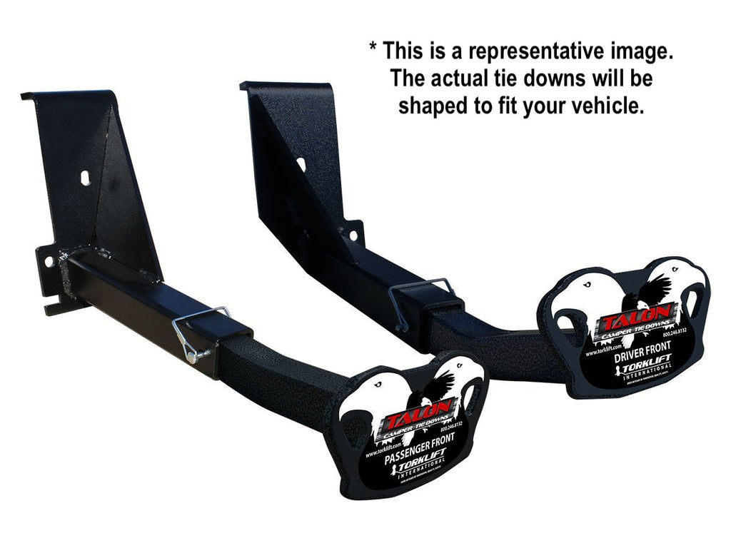 Torklift D2141A Front Talon Camper Tie Downs For Dodge Ram - Frame Mount (Set of 2)