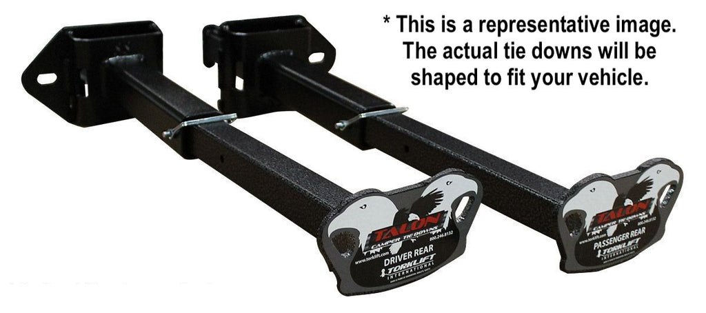 Torklift D3113A Rear Talon Camper Tie Downs For Dodge Ram - Frame Mount (Set of 2)