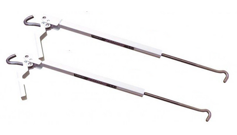 Torklift S9521 Original FastGun Turnbuckles - White Short Range 14.5"-21.5" (Set of 2)
