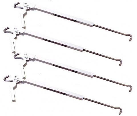 Torklift S9521 Original FastGun Turnbuckles - White Short Range 14.5"-21.5" (Complete Set of 4)