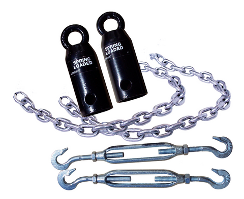 Torklift S9000 Basic Springload Camper Turnbuckles - Steel Chain (Set of 2)