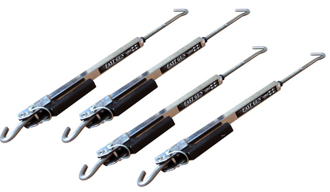 Torklift S9526 Original FastGun Turnbuckles - Polished Stainless Long Range 25"-43" (Complete Set of 4)